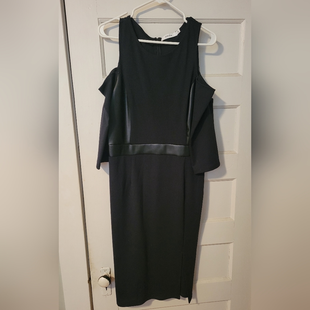 Black, Long Sleeve Cocktail Dress